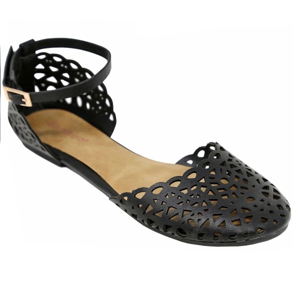 woven huarache pointed toe flats